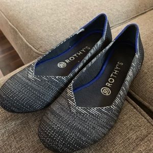 EUC Grey Heather Rothy’s Flats